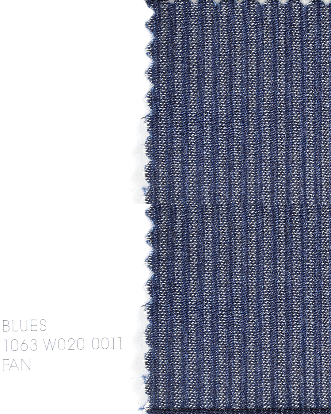 Canclini Blues: Blue Stripe Chambray