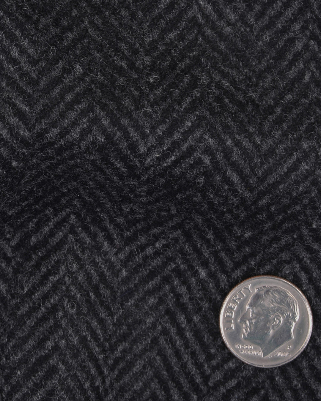 EThomas Wool Cashmere: Dark Grey Herringbone Jacket