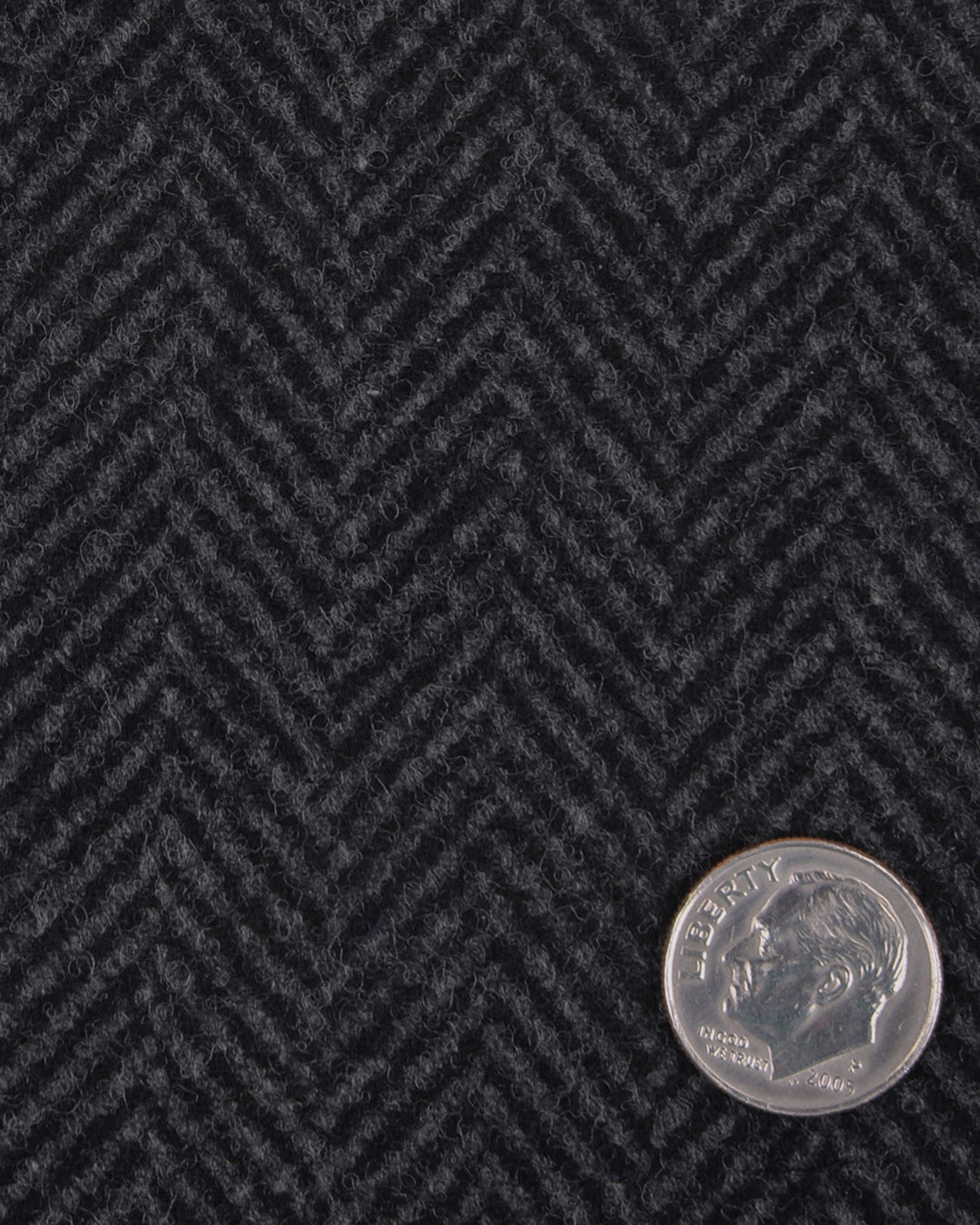 EThomas Wool Cashmere: Dark Grey Herringbone Jacket