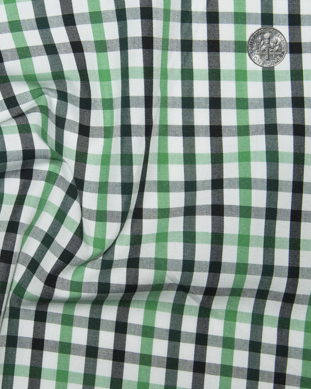 Friday Shirt:Shades Of Green Gingham