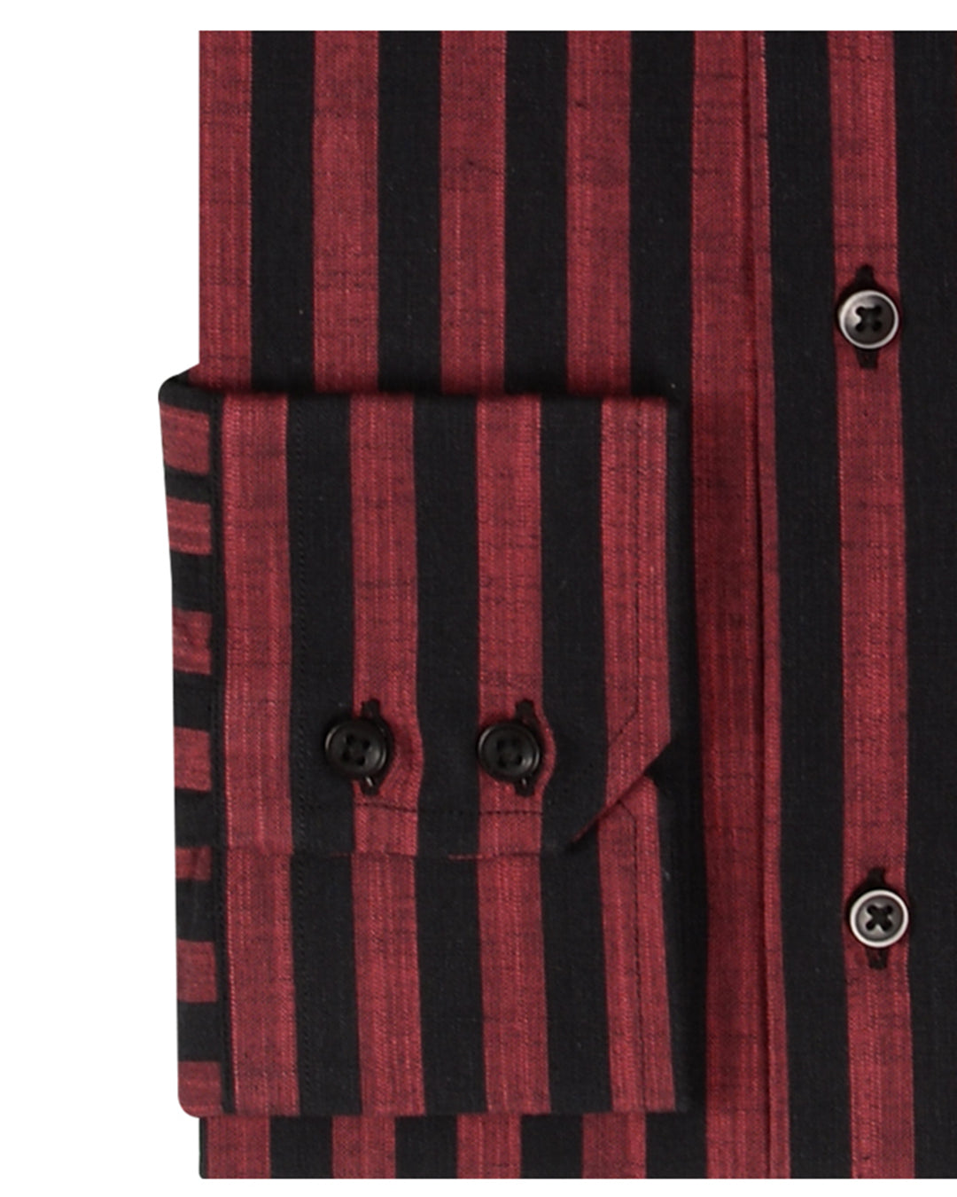 Red Black Bengal Stripes Linen