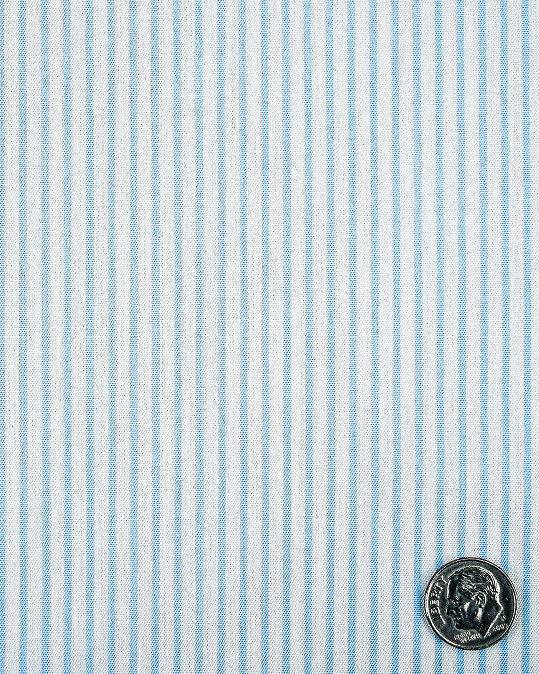 Blue Pencil Stripes With White
